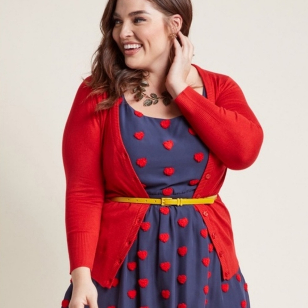 Fervour Red Cardigan